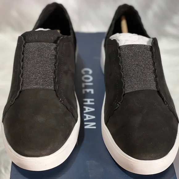 New Cole Haan Women's Grand Crosscourt Street Scallop Slip on Sneaker